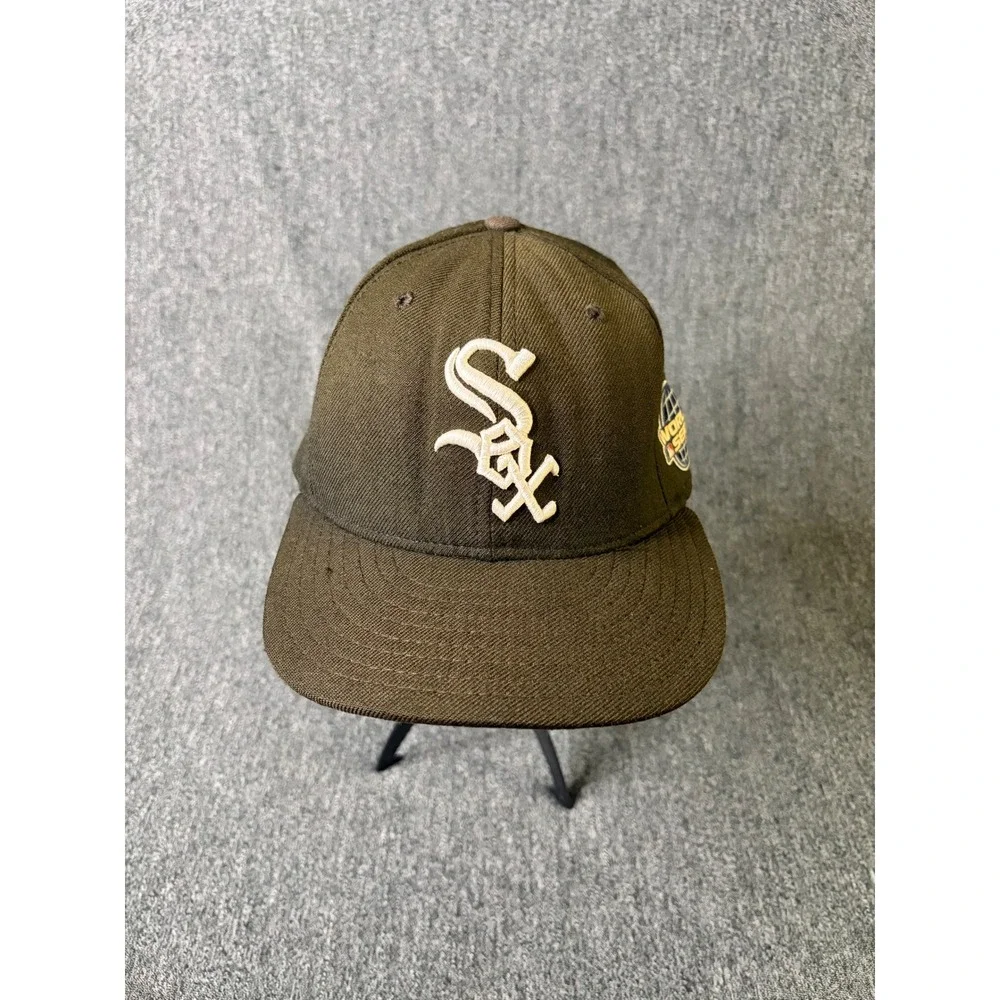 New Era 59FIFTY Chicago White Sox 2005 World Series Patch Hat Fitted 7 1/8 Brown